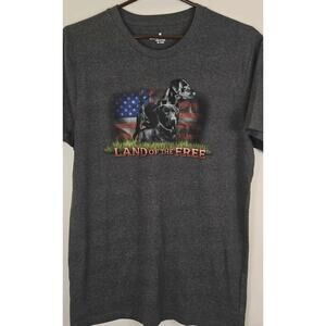 Labrador USA American Mens T Shirt MEDIUM PATRIOTIC DOG LOVER NEW